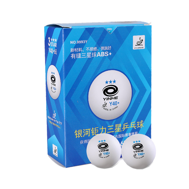 Yinhe Y40+ 3 Star ITTF ball with seam Box of 6 P315